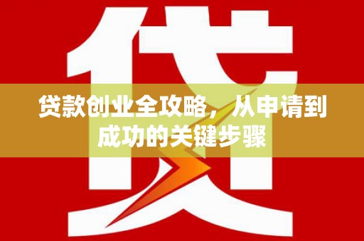 清水河贷款创业全攻略，从申请到成功的关键步骤