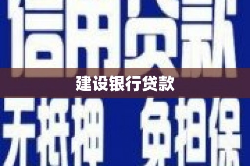 清水河建设银行贷款