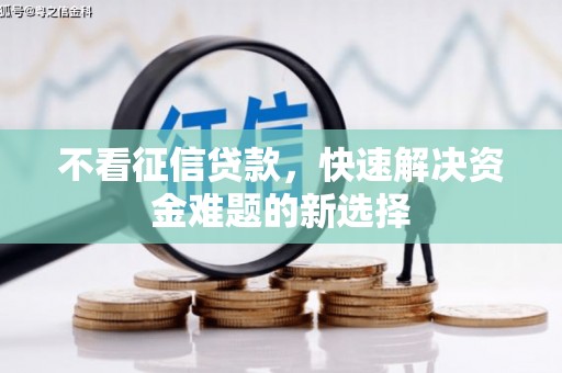 清水河不看征信贷款，快速解决资金难题的新选择