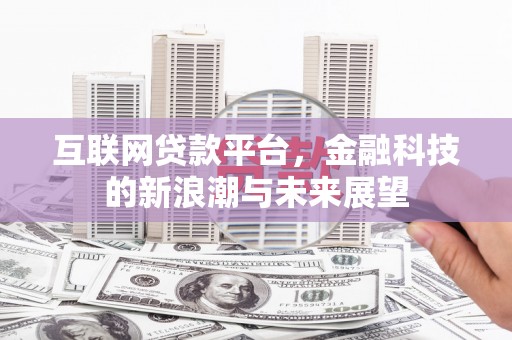 清水河互联网贷款平台，金融科技的新浪潮与未来展望