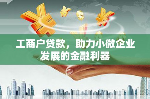 清水河工商户贷款，助力小微企业发展的金融利器