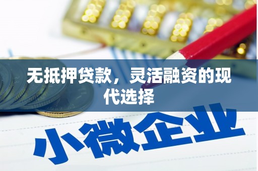 清水河无抵押贷款，灵活融资的现代选择