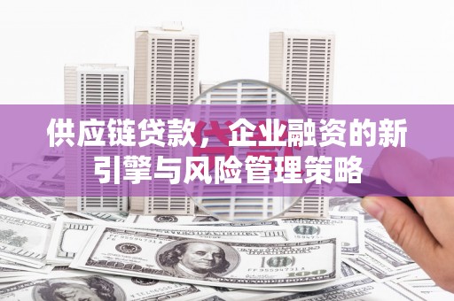 清水河供应链贷款，企业融资的新引擎与风险管理策略