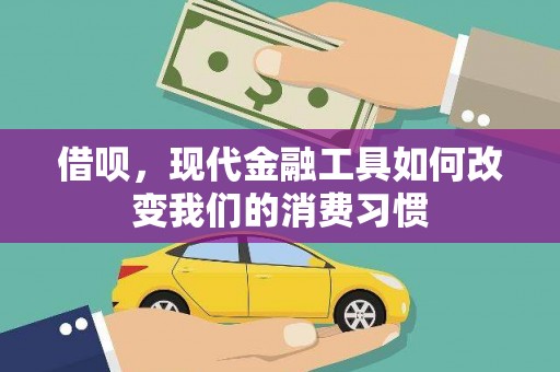 清水河借呗，现代金融工具如何改变我们的消费习惯