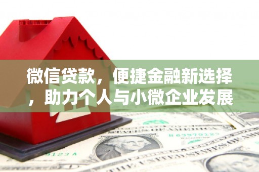清水河微信贷款，便捷金融新选择，助力个人与小微企业发展