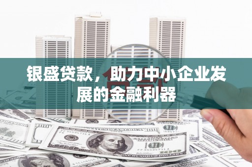 清水河银盛贷款，助力中小企业发展的金融利器