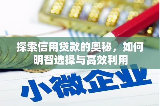 清水河探索信用贷款的奥秘，如何明智选择与高效利用
