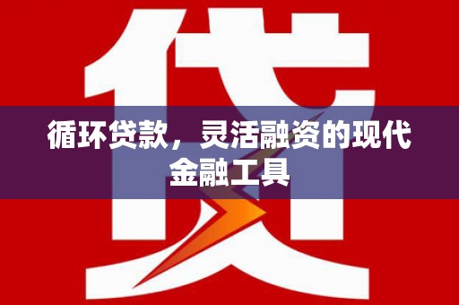 清水河循环贷款，灵活融资的现代金融工具