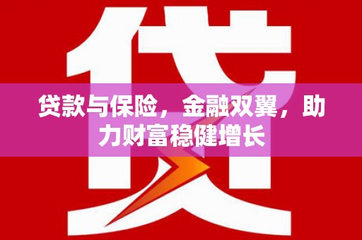 清水河贷款与保险，金融双翼，助力财富稳健增长