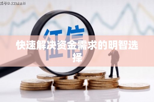 清水河快速解决资金需求的明智选择